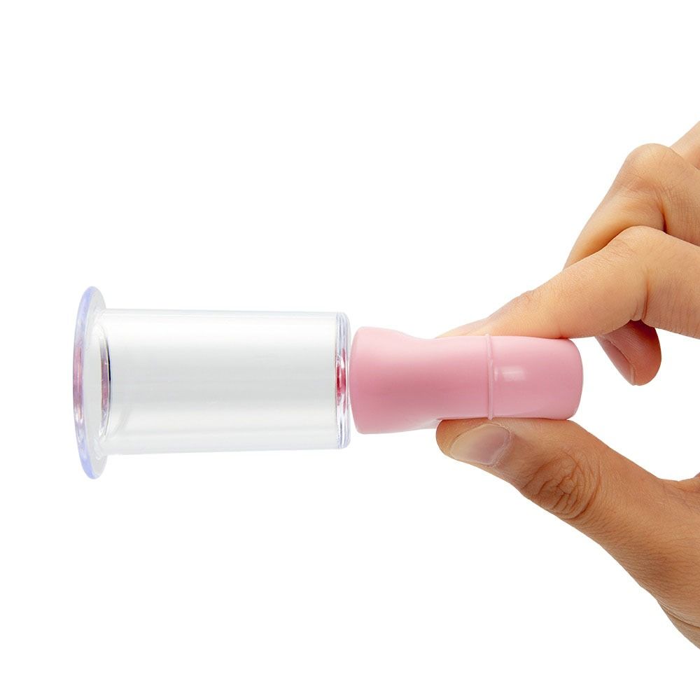 Pink/Blue Vacuum Cup Rubber Skin Scraping Cup 3 Sizes Facial Massage Cup Home Beauty