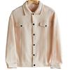 Men's Wool Blend Jacket Autumn Winter New Turndown Collar Casual Coat Business Athletic Warm Bomber Outerwear