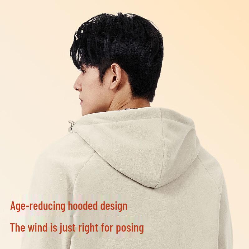 Baleno Men's Letter Print Fleece Hoodie