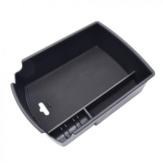 For 2020-2025 Kia Soul Black Center console Armrest Storage Box Tray Accessories