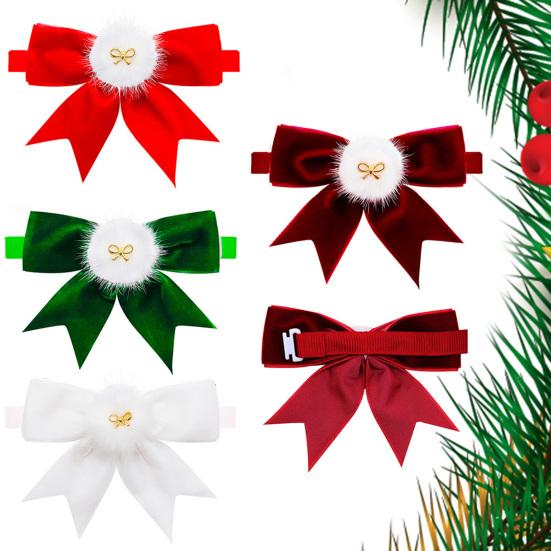 Ошейник для домашних животных с бантом, регулируемый, не выцветающий, приятный для кожи, яркий цвет, износостойкое платье