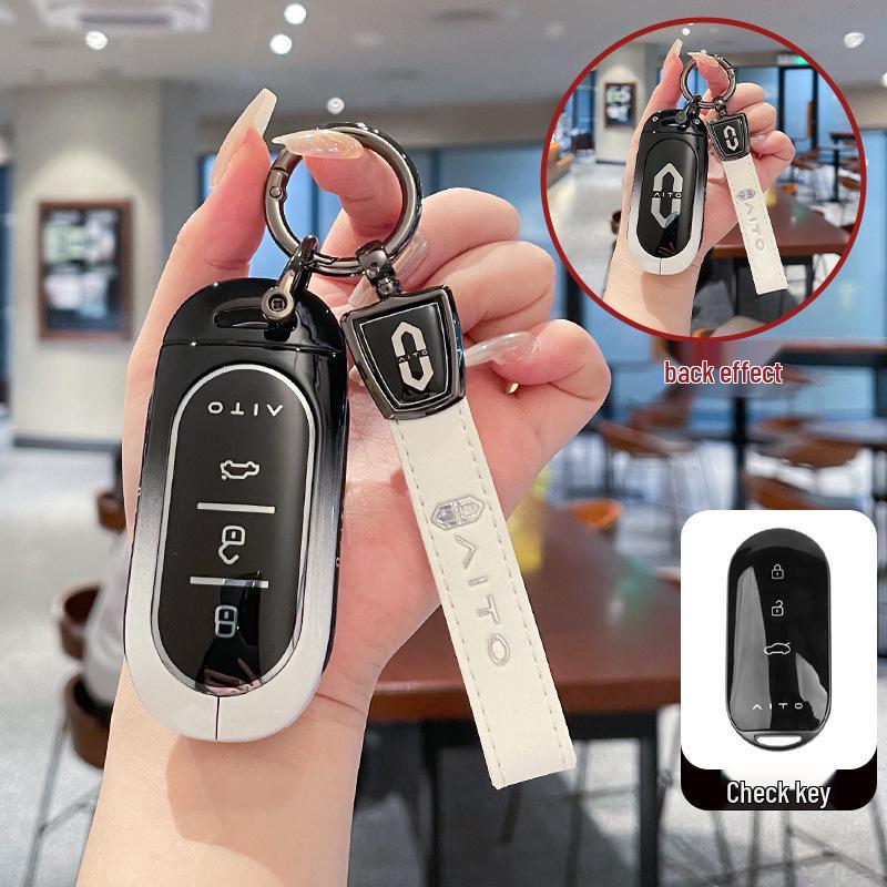 Чехол для ключей AITO M9: Металлическая пряжка для электросамоката AITO Huawei M9 с увеличенным запасом хода