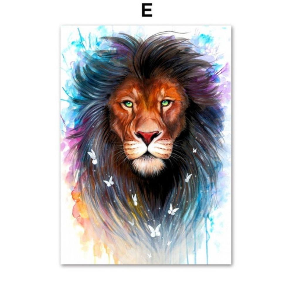 Скандинавское абстрактное искусство на стене с изображением животных, картины на холсте, постеры, напечатанные на стенах, для украшения гостиной дома