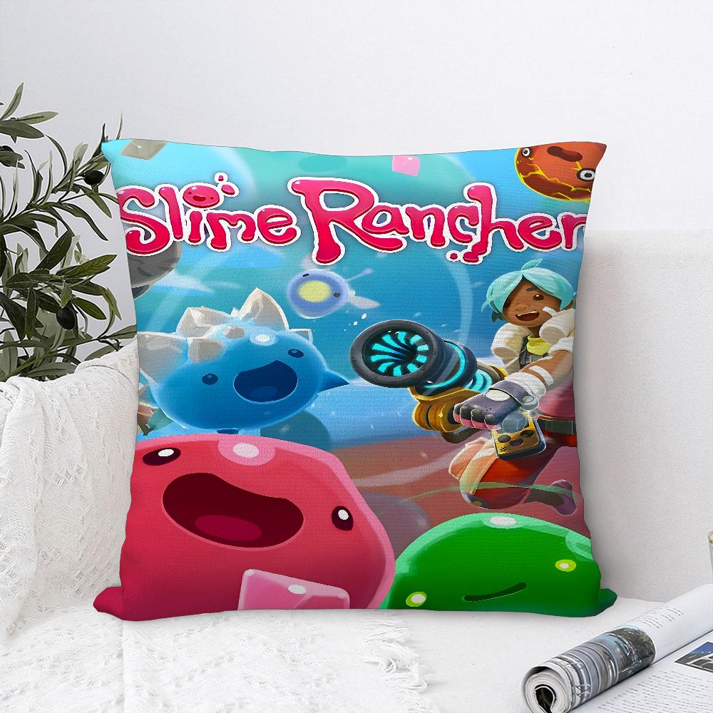 Чехол для подушки игры S-Slime R-Ranchers, Плюшевая ткань, Мягкий чехол для подушки, Двусторонний принт, Чехол для диванной подушки, Чехол для декоративной подушки