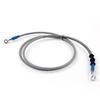 165cm/65" M10 Brake Oil Hose Line Banjo Fitting Stainless Steel End
