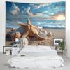 Vibrant Giant Monarch Butterfly Tapestry, Colorful Wildflower Meadow Cloud Sky Nature Art Wall Cloth For Bedroom Fresh Decor