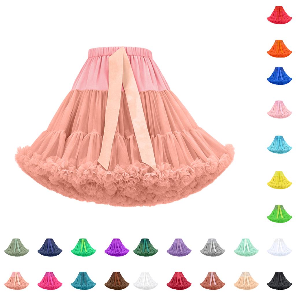 Women's Adult Tulle Skirt Dance Skirt for Performance and Party Wear