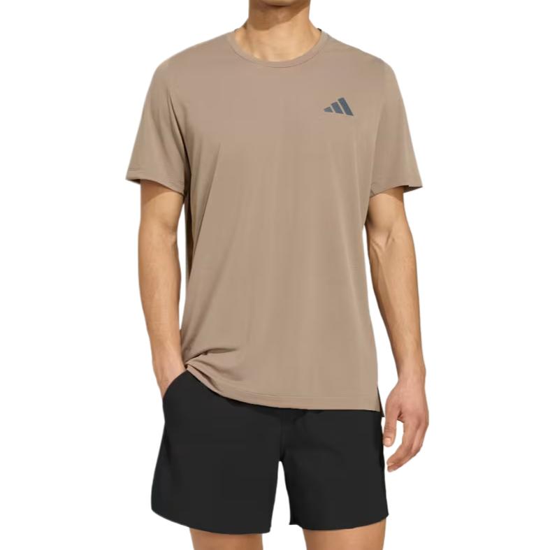 Adidas Single Layer Knitted Soft Comfortable Running T-Shirt Men Tops KS3248