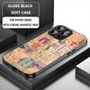 Новейший ретро-штамп Креативные дизайны Чехол для телефона Для Iphone 17 16 15 14 13 11 12 Pro Max Mini Plus Магнитный стеклянный чехол для телефона