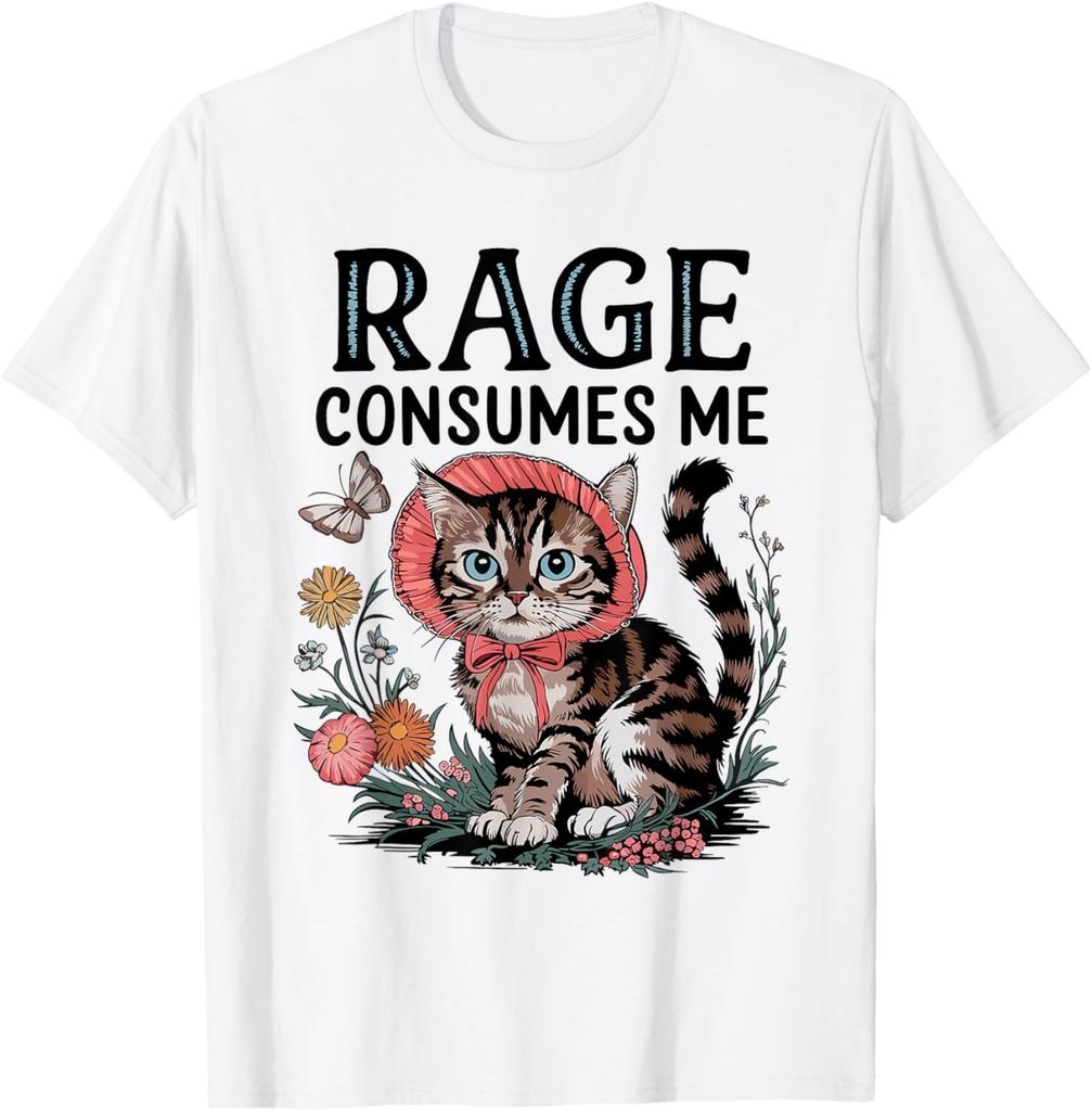 Funny Rage Consumes Me Funny Cat Meme Funny Gift Unisex T-Shirt