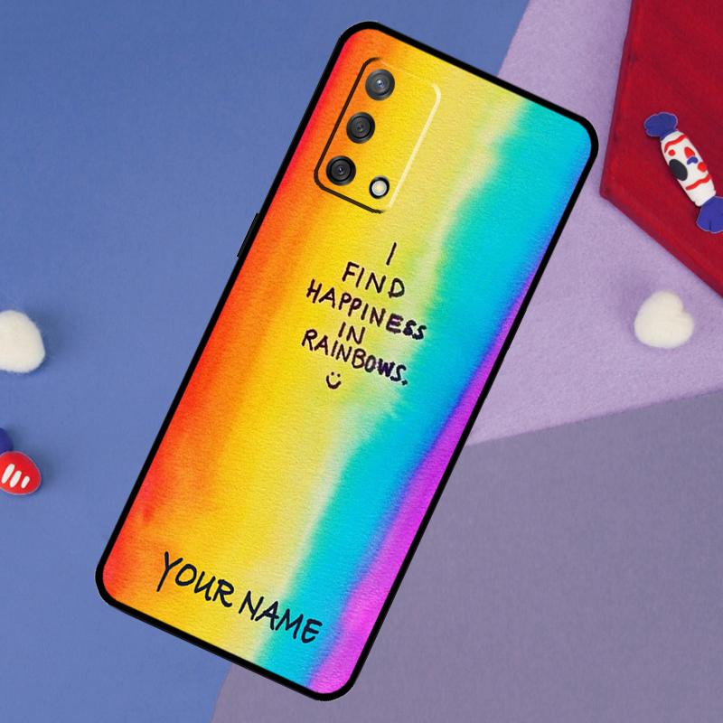 lgbt Pride Personalised Name Case For OPPO A17 A54 A57 S A77 A74 A94 A5 A9 A53 A15 A16 A76 A96 A52 A72 A18 A58 A98 A78