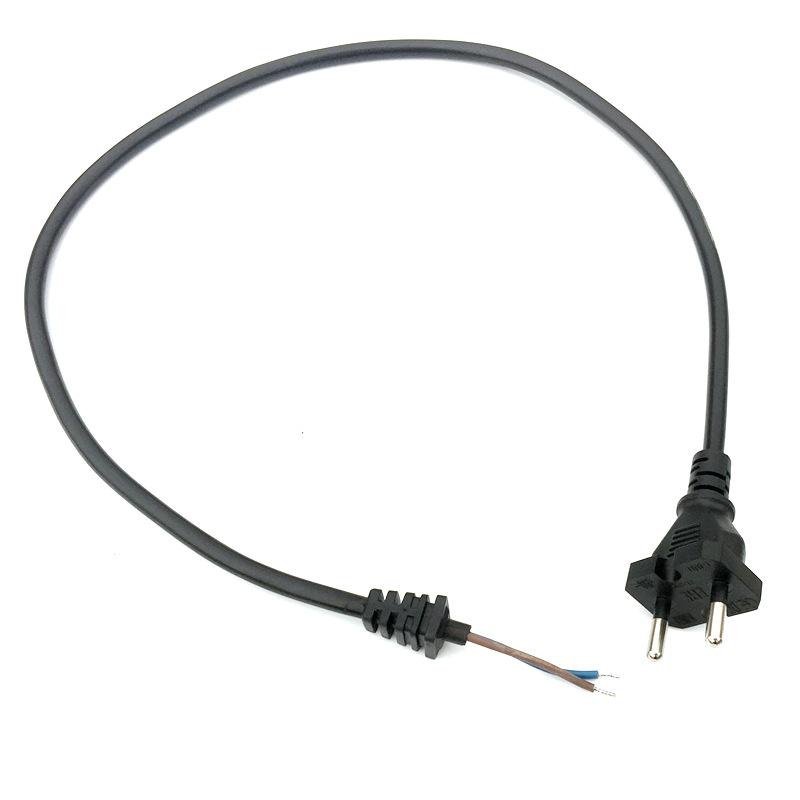 KC Korea C17 Power Cord: Two-Pin, Two-Hole, Figure-Eight, 10A with Korean Standard Plug for Medical & Beauty Devices.