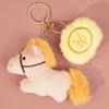 Magnetic Plush Horse Keychain Creative Cartoon Steed Keyring  Home Decoration