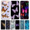 Мягкий чехол-бабочка для телефона Samsung Galaxy A52 A50 A70 A30 A40 A20E A10 A10S A20S A02S A04s A12 A22 A32 A72 5G Прозрачный чехол