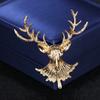 5 шт. брошь с оленем, винтажная модная мужская популярная милая брошь унисекс с животными, воротник пальто, булавки для лацканов, аксессуары для одежды, ювелирные изделия, подарки