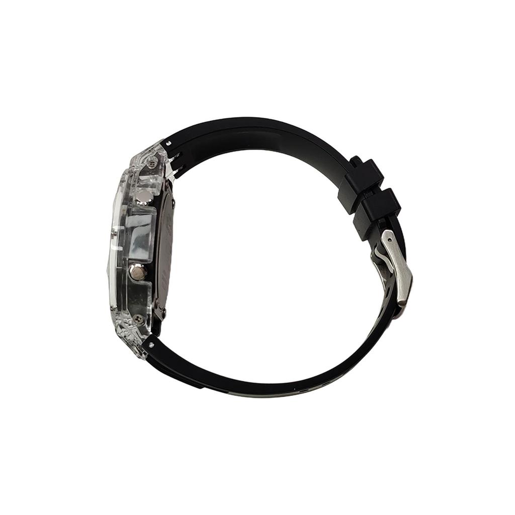 Casio Мужские часы с ЖК-дисплеем и аналоговым двойным дисплеем Серия Black GA-2100-1A1(Watch3--)