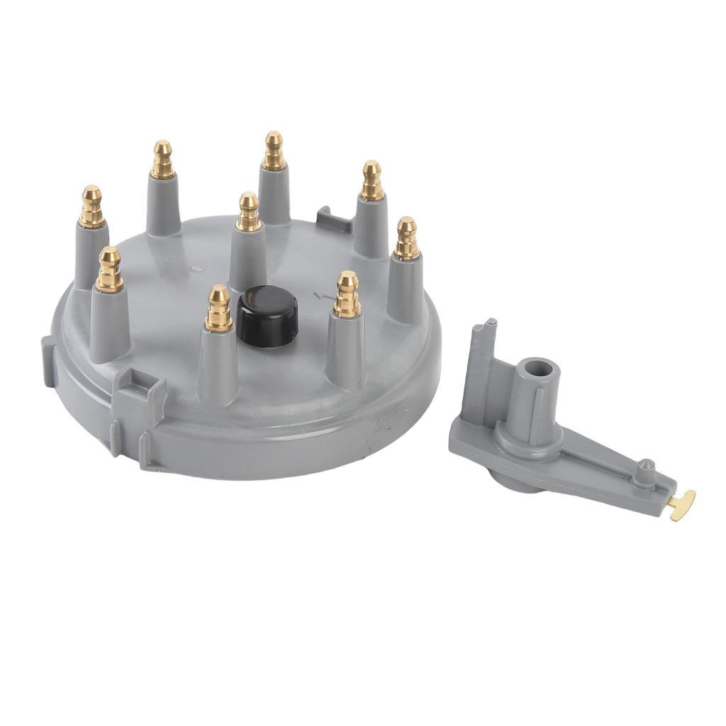 Ignition Distributor Cap Rotor Kit DC12V 8233 Brass Terminals Replacement for Bronco E 150 E 250 V8 5.0L 5.8L Grey