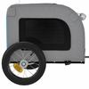 Bicycle Trailer for Dogs Blue and Grey Oxford Fabric and Iron