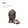 Purple Clay Backflow Incense Burner Buddha Meditation Buddha Head Backflow Incense Burner Ornament