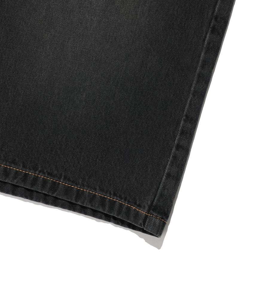 WACKY WILLY [26Ss] Women'S Denim Bermuda Pants Black