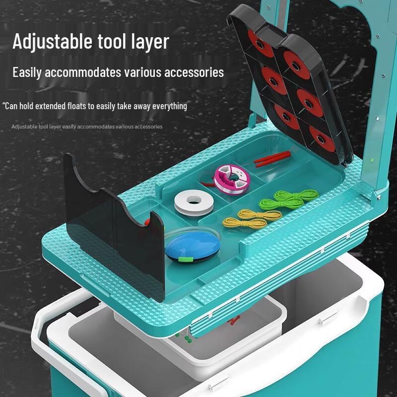 Wingning 35L Многофункциональный утепленный рыболовный ящик с держателями для удилищ