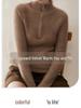 Zipper Lapel Cashmere Knit Loose Long Sleeve Pullover Sweater for Autumn/Winter