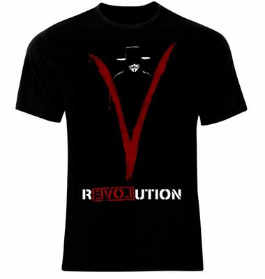 Anonymous V for Vendetta Revolution T-Shirt. Summer Cotton Short Sleeve O-Neck Mens T Shirt S-3