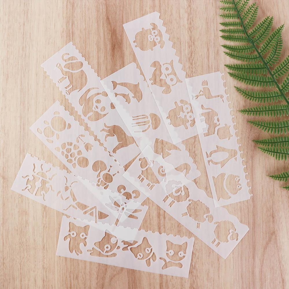 Painted Painting Tools Scrapbooking DIY Template Drawing Stencils Letter Stencil Drawing Templates