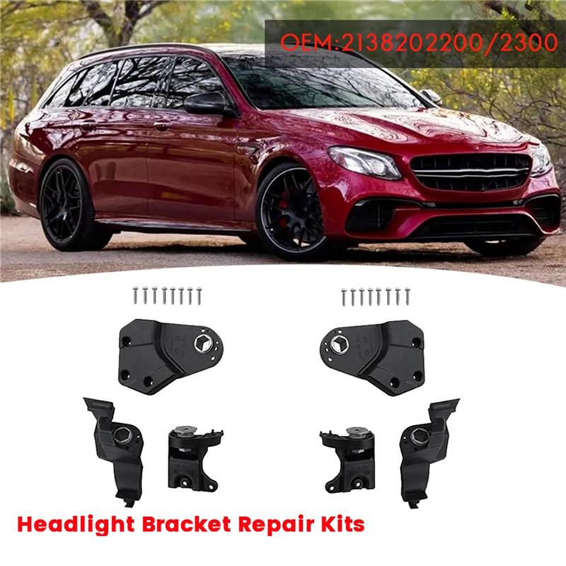 Right Front Headlight Bracket Repair Kit A2138202600 For Mercedes Benz E W213 W238 16-20 Head Light Holder Fixed Screw Parts