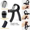 Grip Strength Trainer 5-60KG Resistance Adjustable Men Women Forearm Exerciser Hand Grip Power Strengthener Developer Fitness Equipment