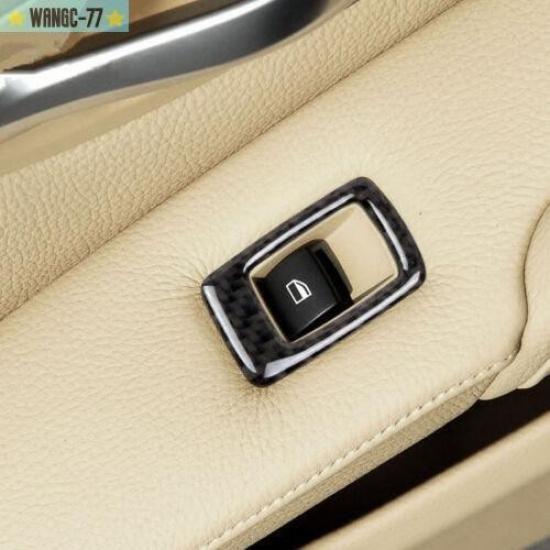 Для BMW 5 серии E60 2008-2010 Накладка на панель подлокотника двери автомобиля Отделка из углеродного волокна