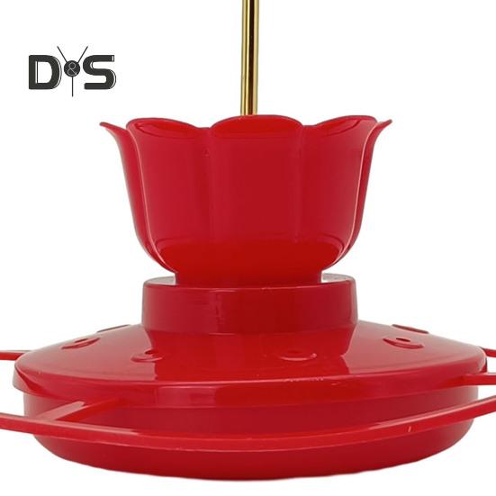 Кормушка для колибри. Герметичная тарелка-кормушка с 6 отверстиями для кормления в форме цветка. Легко наполняемая кормушка для колибри.