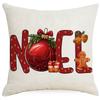 Рождественская елка Санта-Клаус Серия подарков Льняная наволочка Чехол для подушки