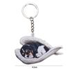 Gift Sleeping Angel Keyring For Women Animal Keychain Dog Key Chains Dog Pendant Car Keyring