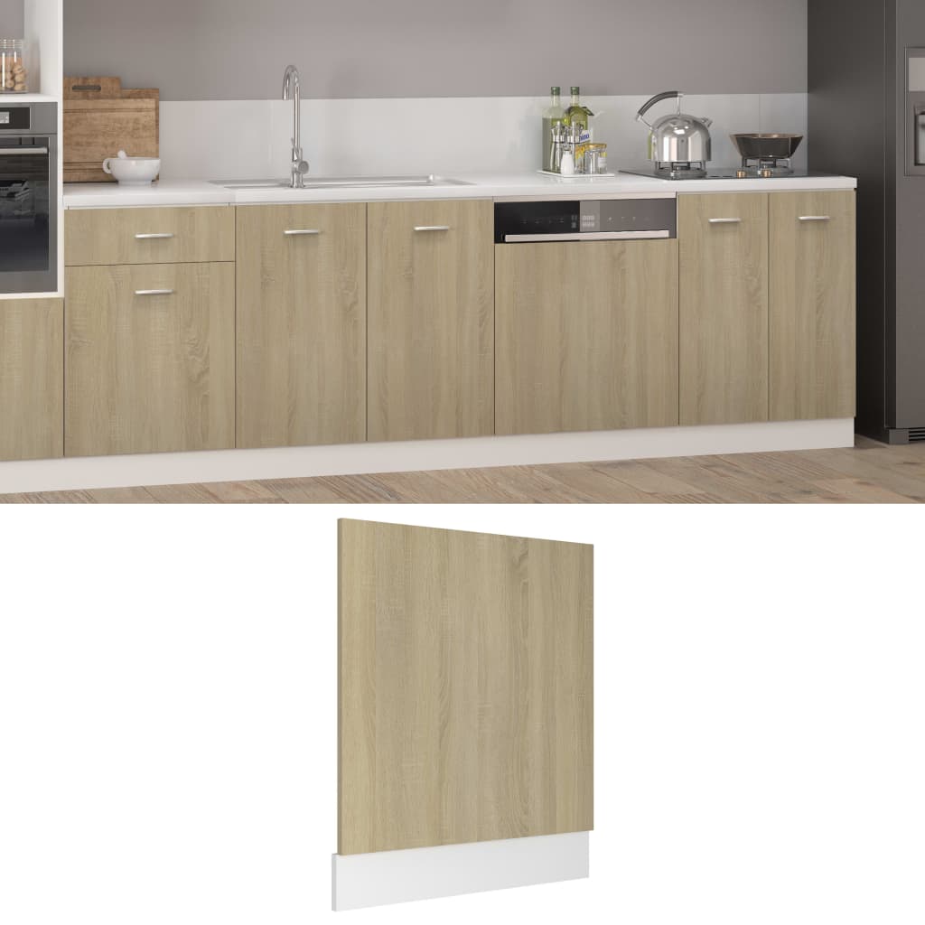 Dishwasher Panel Lyon Sonoma Oak 59.5 x 3 x 67 cm Wood Based Material