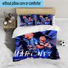 3PCS Energy Style In Sports Martinez Bedding set,Ideal for1pc Duvet Cover And 2pcs Pillowcases Perfect for Christmas gift,Ideal for Bedroom,Dormitory