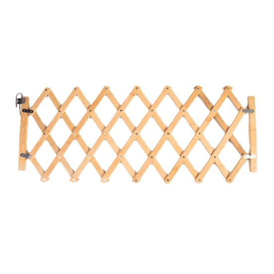 Wooden Dog Gate Pet Safety Fence Door Indoor Outdoor Pet Barrier Adjustable Dog Door Enclosure for Small Animals Puppies