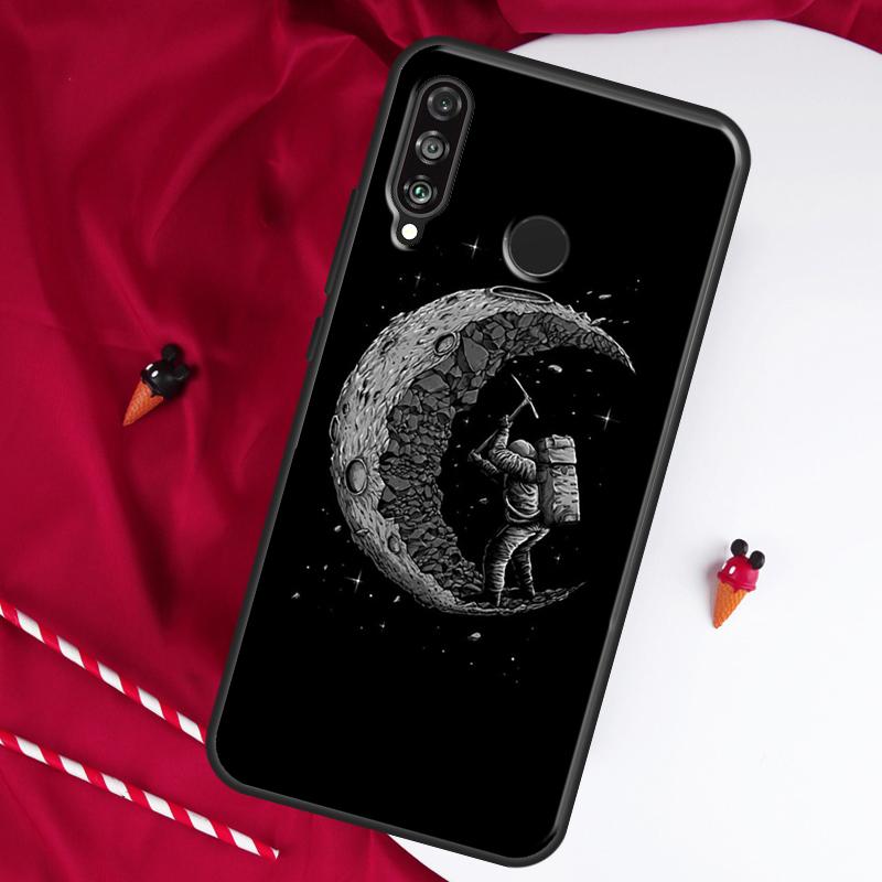 Эстетичный Космос Луна Астронавт Для Huawei Nova 9 SE 10 5T Y90 Y70 Y60 Y61 Y91 Y72 12i 12s 11i P60 Pro P20 P30 P40 Lite Чехол