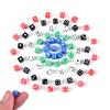 20Pcs/Set High Quality Standard 5Mm Dice Acrylic For Playing Game 5 Colors