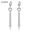 Lindon Copper Alloy Zircon Earrings Drop Earrings For Women Wedding Party Gifts
