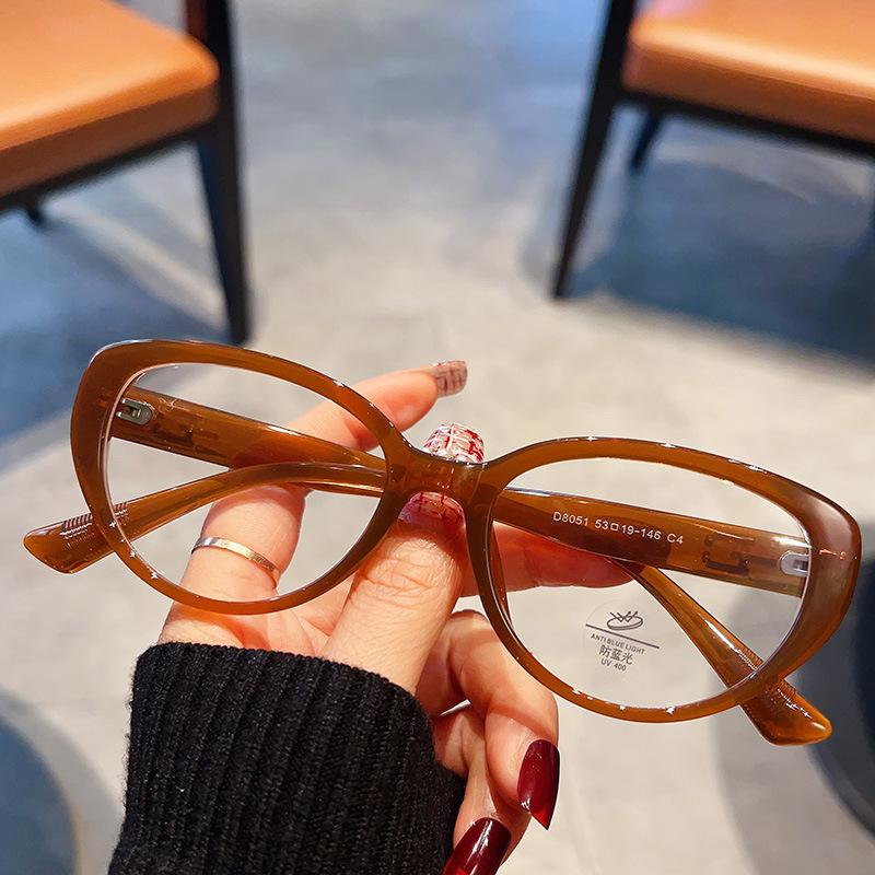 Vintage Anti Blue Light Optical Cat Eye Glasses Women For Female Myopia Prescription Frame Luxury Brand Designer Frames