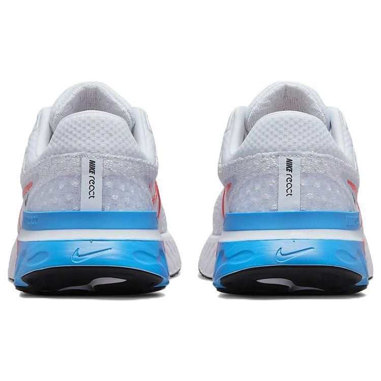 Nike Женские кроссовки React Infinity Run Flyknit 3 серые ярко-малиновые футбольно-серые черные фото-синие DV2178-001