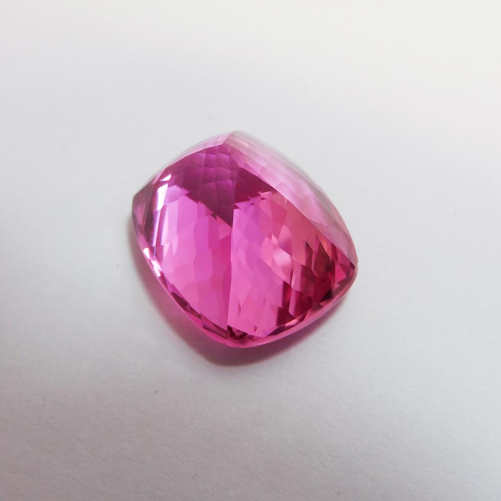 Natural Pink Tourmaline Loose Gemstone 32.15 ct Cushion Cut October Birthstone for Gem Collections