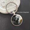 Running Stallion Pattern Round Pendant Keychain - Hot-selling Metal Charm Gift