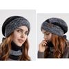 Warm Winter Hat Scarf Set For Women Plus Fleece Skullies Beanies Thick Earflap Caps For Female Outdoor Windproof Snow SKi Cap