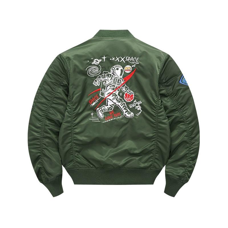 Spring and Autumn Stand Up Collar Jacket Baseball Jacket Outdoor Men's Space Flight Jacket