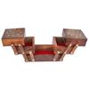 Wooden Jewellery Box for Women Hand Carved Sheesham Wood Carvings, Gift Items (5 Compartments)