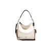 Pennie 27 Кожаная сумка-ведро с цветовыми блоками Женские сумки Off-White 6154-IMCAH