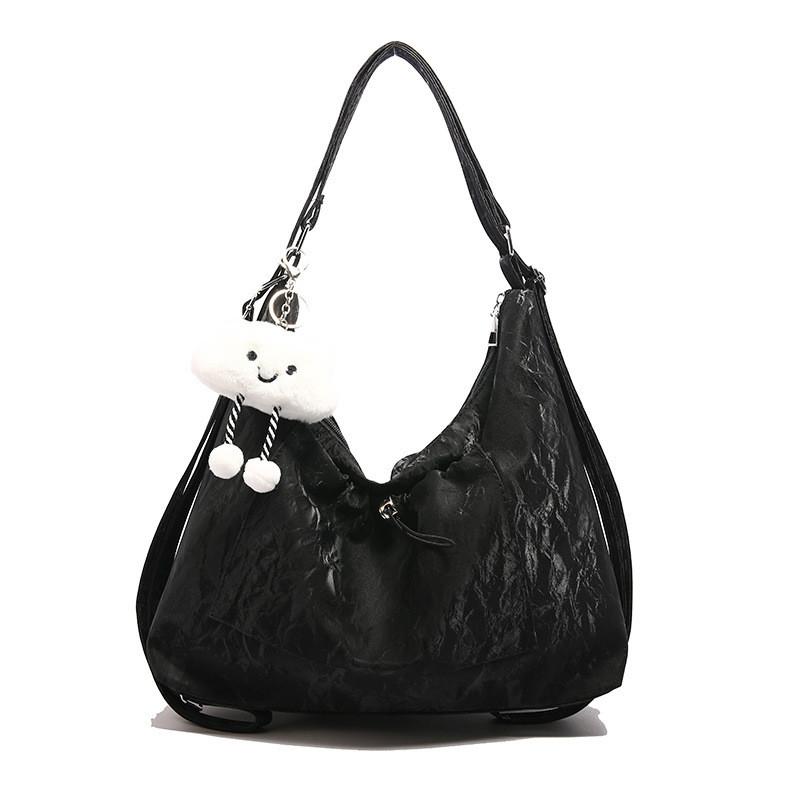 Стильная вместительная сумка-тоут для женщин в модных однотонных цветах, идеально подходит для повседневного использования