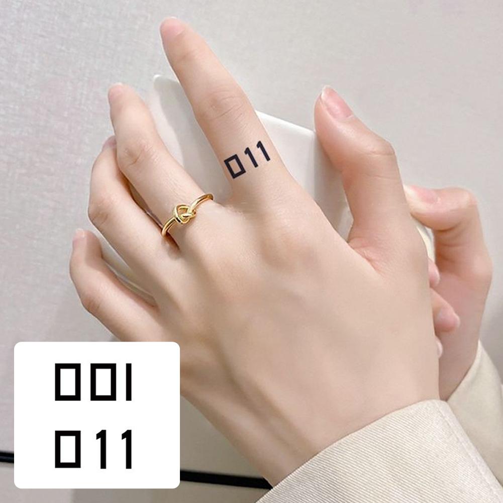 Временная Татуировка 011 Сверхъестественные Руны Темный Стиль Маленькие Рисунки Безопасные Экологически Чистые Чернила Легко Наносится Запястье Руки Тематика ТВ Сериалов